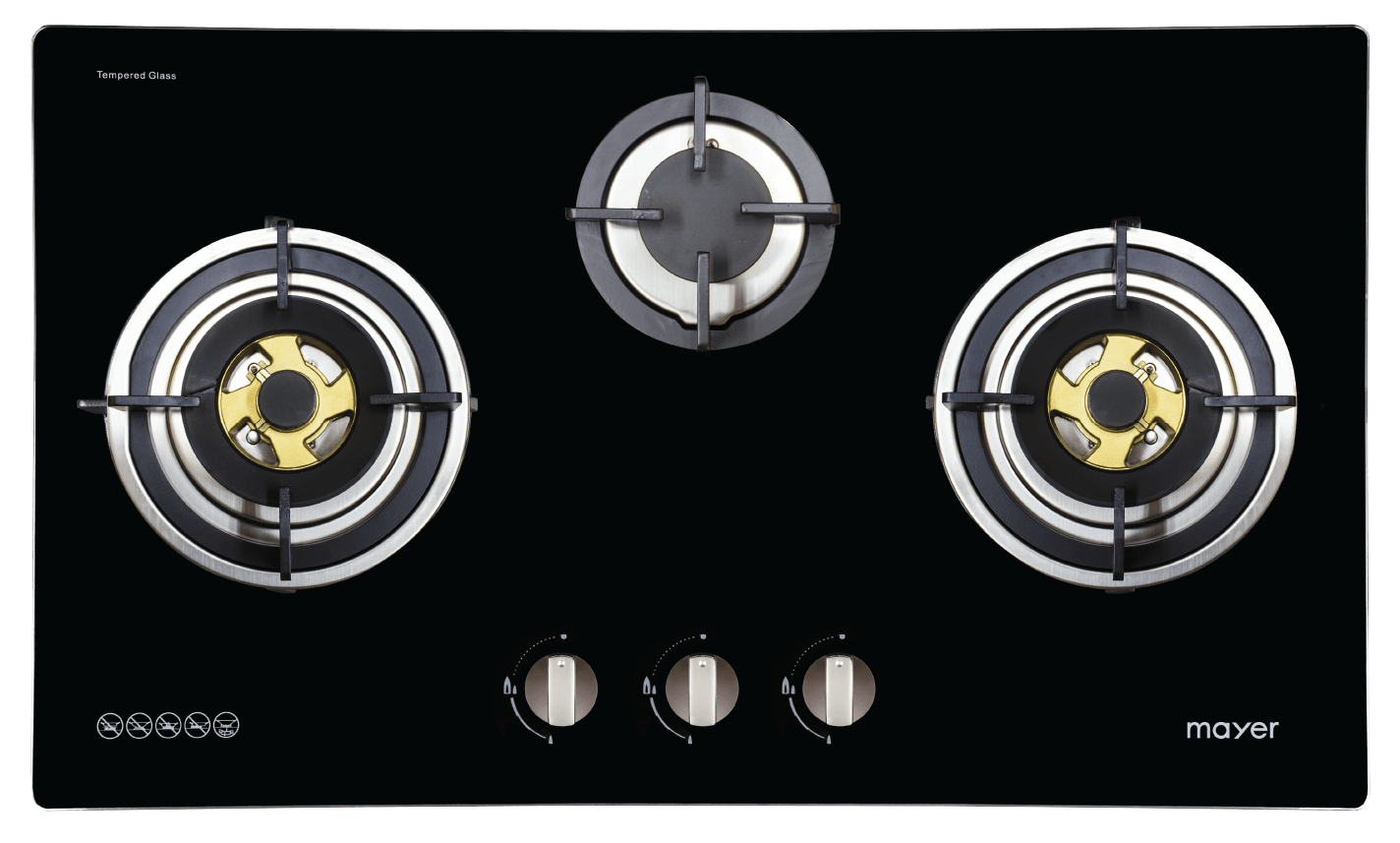 Mayer MMGH773HI Built-in Gas Hob (Glass)