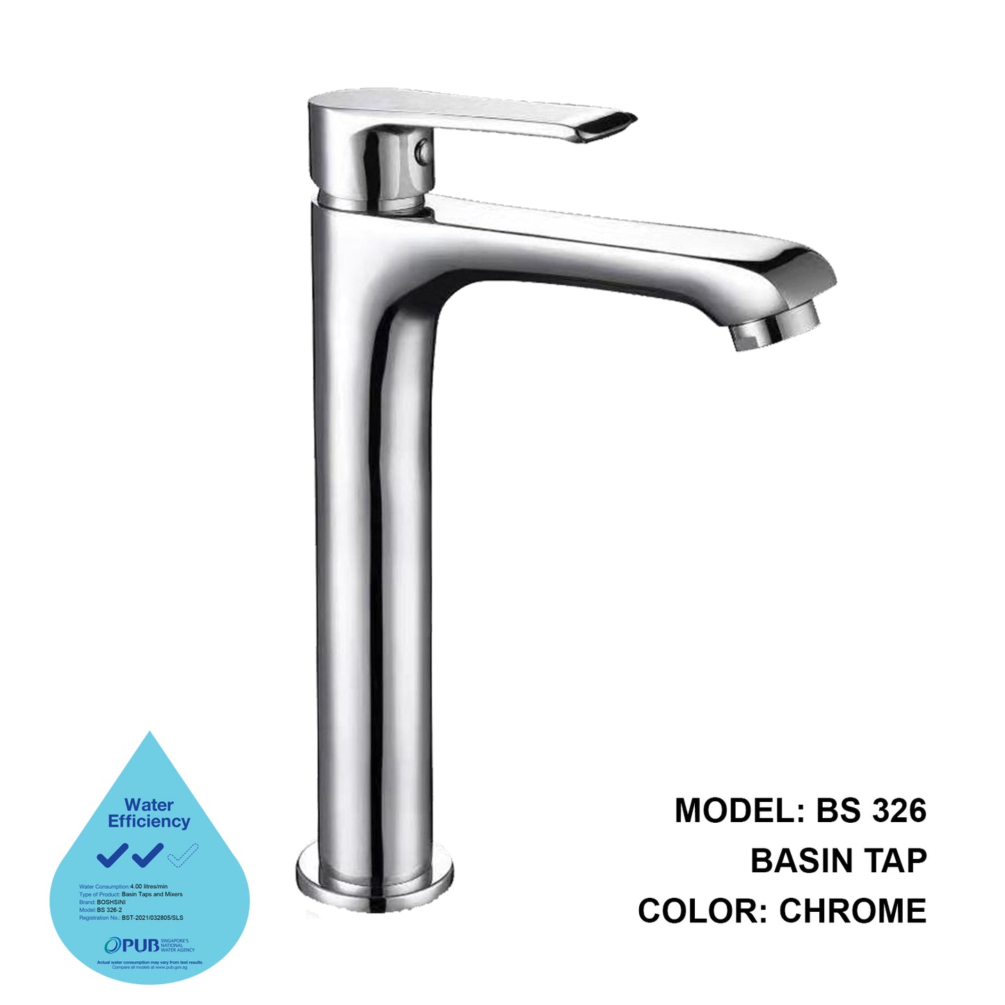 Boshsini BS 326 TALL BASIN TAP