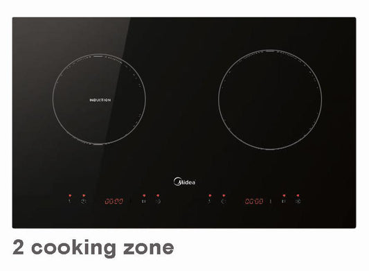 MIDEA MBI-IHT261-SG Built-In 2 Zones Hybrid Hob