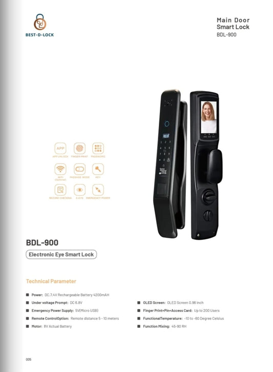 BDL-900 Main Door Smart Lock