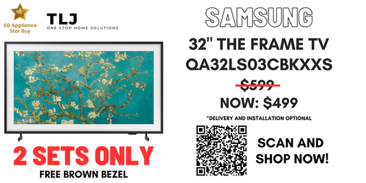 [LIMITED TIME SALE] Samsung QA32LS03CBKXXS 32" THE FRAME TV